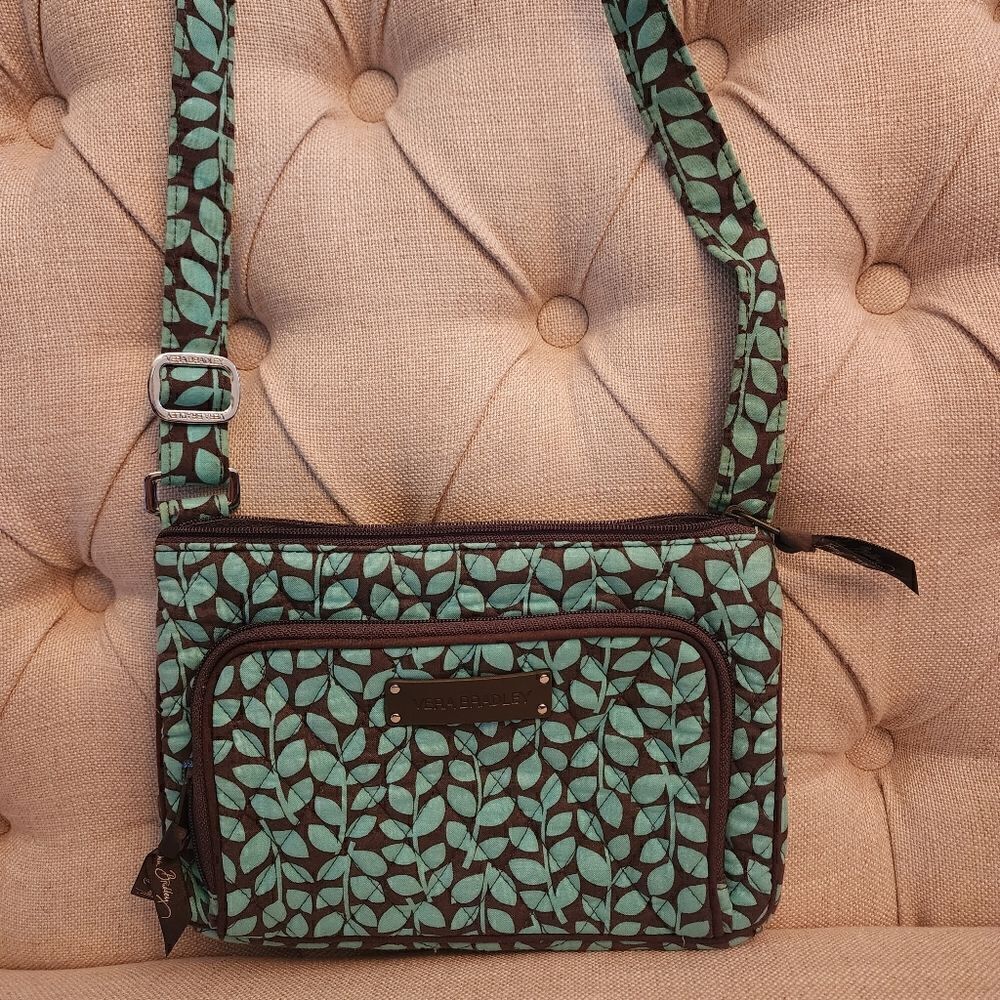 Vera Bradley Leaf Petal Small Crossbody Bag Purse